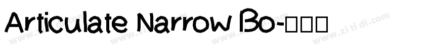 Articulate Narrow Bo字体转换